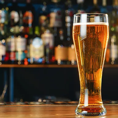 グラスビールの写真